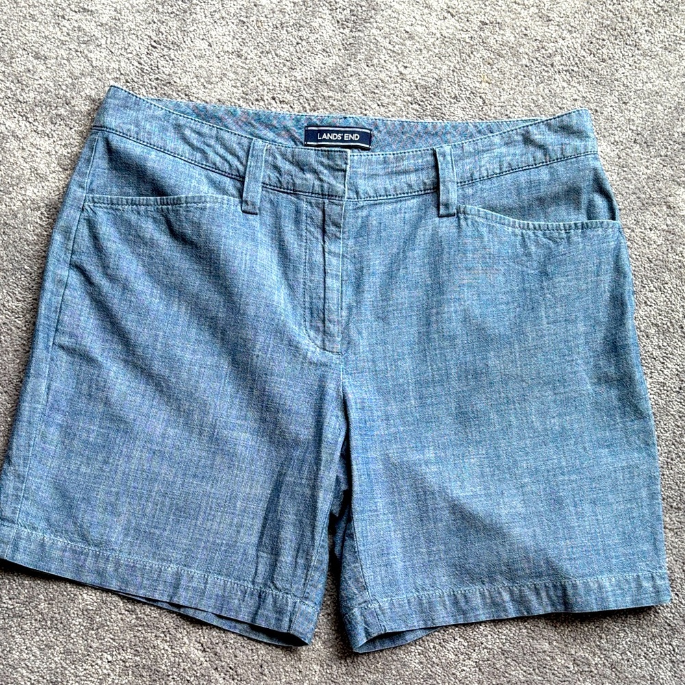 Lands' End Women's Chambray Blue shorts